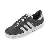 adidas Men's Gazelle Sneaker, Grey Solid Grey White Gold Metallic, 11 UK