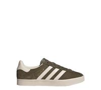adidas Men's Gazelle Sneaker, Olive Strata/Chalk White/Wonder White, Size 8
