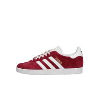 adidas Men's Gazelle Sneaker, Red Collegiate Burgundy Ftwr White Gold Met Collegiate Burgundy Ftwr White Gold Met, 10 UK