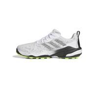 adidas Men's Codechaos 25 Spikeless Golf Shoes, Footwear White/Core Black/Lucid Lemon, 11.5