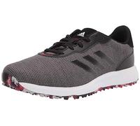 adidas Men's Golf Shoe, Grey/Black/Scarlet, 8 UK