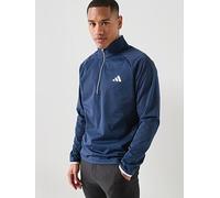 adidas Mens Golf Ultimate 365 Water Repellent Quarter Zip, Navy, Size S, Men Navy