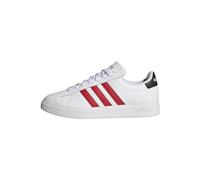 adidas Men's Grand Court 2.0 Sneaker, Ftwr White Better Scarlet Core Black, 10 UK