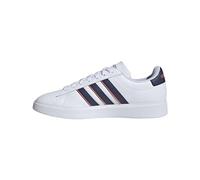 adidas mens Grand Court Cloudfoam Comfort Shoes, White/Grey/Black, 12