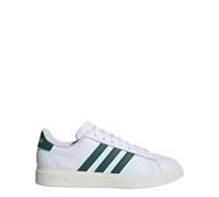 adidas Men's Grand Court 2.0 Tennis Shoe, White/Collegiate Green/Utility Yellow, 5 UK