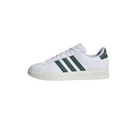 adidas Men's Grand Court 2.0, White/Collegiate Green/Utility Yellow, 10