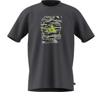 adidas Mens Graphic Logo T-Shirt Grey Camo Box L