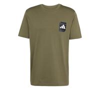 adidas Mens Graphic Logo T-Shirt Olive Str Camo L