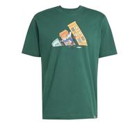 adidas Mens Graphic Logo T-Shirt Skate Green M