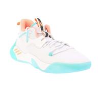 (12 UK, White/Blue/Orange) Adidas Mens Harden Stepback 3 Basketball Shoes