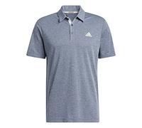 adidas Mens Heather Polo Shirt Short Sleeve Navy XL