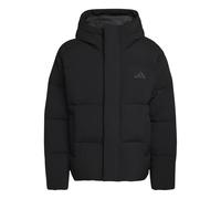 adidas Men's Helionic Down Puffer Hooded Coat, black, 4XL