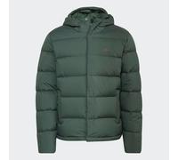 adidas Mens Helionic Hooded Down Jacket 2XL Green Oxide Full Zip HG8749