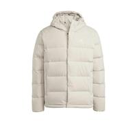 Adidas Mens Helionic Hooded Jacket - Beige - M - Beige - 100% Recycled Polyester