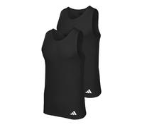 adidas Men's Herren Unterwäsche Ergonomic Tank Top (2pk) - Active Flex Cotton Ergonomic Undershirt