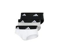 3 Pack Active Flex Cotton Briefs Black/Grey/White L