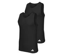 adidas Men's Herren Unterwäsche Tank Top (2pk) -Active Flex Cotton Ergonomic Undershirt, Black_4am006, S