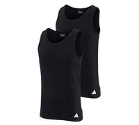 adidas Men's Herren Unterwäsche Tank Top (2pk) -Active Flex Cotton Undershirt, Black_4am018, XXL
