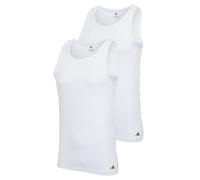 adidas Men's Herren Unterwäsche Tank Top (2pk) -Active Flex Cotton Undershirt, White_4am018, XL