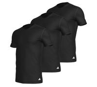 adidas Men's Herren Unterwäsche V Neck Shirt (3pk) -Active Core Cotton Undershirt, Black_4am012, L