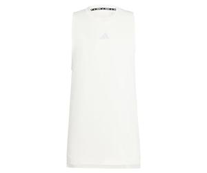 adidas Men's HIIT Workout 3-Stripes Tank, Chalk White, M