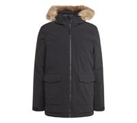 adidas Mens Hooded Fur Parka Jacket Coat Long Sleeve Puffer Outerwear