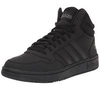 adidas Men's Hoops 3.0 Mid Basketball Shoe, Black/Black/Grey, 8