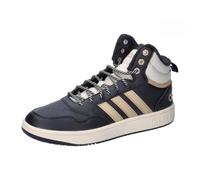 adidas Men's Hoops 3.0 Mid Lifestyle Basketball Classic Fur Lining Winterized Shoes, core Black/Magic Beige/Wonder White, 7.5 UK