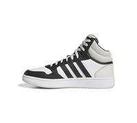 adidas Men's Hoops 3.0 Mid Lifestyle Basketball Classic Vintage Shoes, Cloud White/core Black/Orbit Grey, 10 UK
