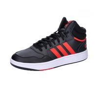 adidas Men's Hoops 3.0 Mid Lifestyle Basketball Classic Vintage Shoes, core Black/Better Scarlet/Cloud White, 8 UK