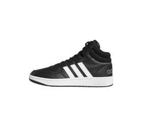 adidas Men's Hoops 3.0 Mid Lifestyle Basketball Classic Vintage Shoes, Core Black/Cloud White/Grey Six, 13.5 UK