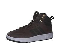 adidas Men's Hoops 3.0 Mid WTR Sneaker, Brown Cblack Goldmt, 8 UK