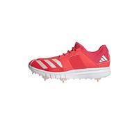adidas Men's Howzat Spike Cricket Shoes, Lucid Red/Zero Metalic/Lucid Red, 4.5 UK
