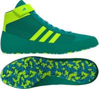 adidas Men's HVC Wrestling Shoes, Teal/Solar Green/Cyan, 8 UK