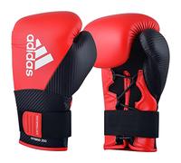 adidas Men's Hybrid 250 Duo Lace Boxing Gloves, Red/Black, 16 oz
