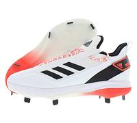 Adidas Mens Icon 7Baseball Shoe, White/Black/Solar Red, 17
