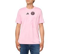 adidas Men's Inter Miami Cf Pre-Game Short Sleeve T-Shirt, True Pink/Club Inter De Futbol Miami, XL