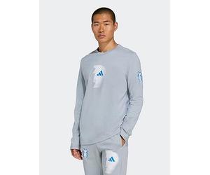 adidas Mens Jude Bellingham Long Sleeve T-Shirt, Grey, Size Xl, Men Grey