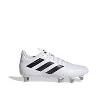 adidas Mens Kakari Adults Soft Ground Rugby Boots in White/Black - Size UK 15