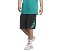 adidas Men's Legends 3-Stripes Basketball Shorts, Black/Pure Teal, XXL