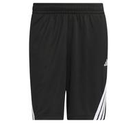 adidas Men's Legends 3-Stripes Basketball Shorts, Black/White, M 9 inch