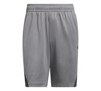 adidas Men's Legends 3-Stripes Basketball Shorts, Grey Three/Black, XXL 9 inch