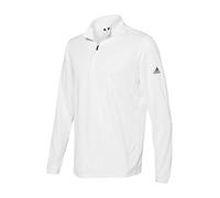 adidas Mens Lightweight Quarter-Zip Pullover (A401) -White -4XL
