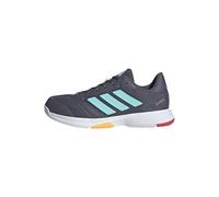adidas Men's Ligra 8 Mens Indoor Shoes, Aurora Onix/Flash Aqua/semi Lucid red, 7.5 UK