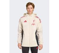 adidas Mens Liverpool AW Jacket -White, White, Size L, Men White