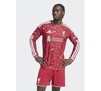 adidas Mens Liverpool Fc 26/27 Home Authentic Replica Long Sleeve Shirt, Red, Size 2Xl, Men Red