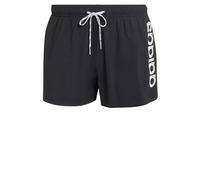 adidas Men's Logo Stretchy Knit Swim Shorts 3 INCH, Black/White, 3XL