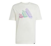 adidas Men's Lounge ICE Graphic T-Shirt, Off White, XXL