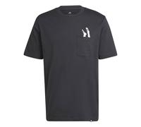 Adidas Mens Lounge Slides Graphic Pocket T-shirt Adults Regular Fit