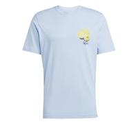 adidas Men's Lounge Still Life Lemons Graphic T-Shirt, Glow Blue, L